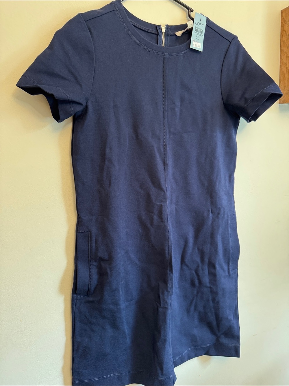 Loft stretch navy blue Dress